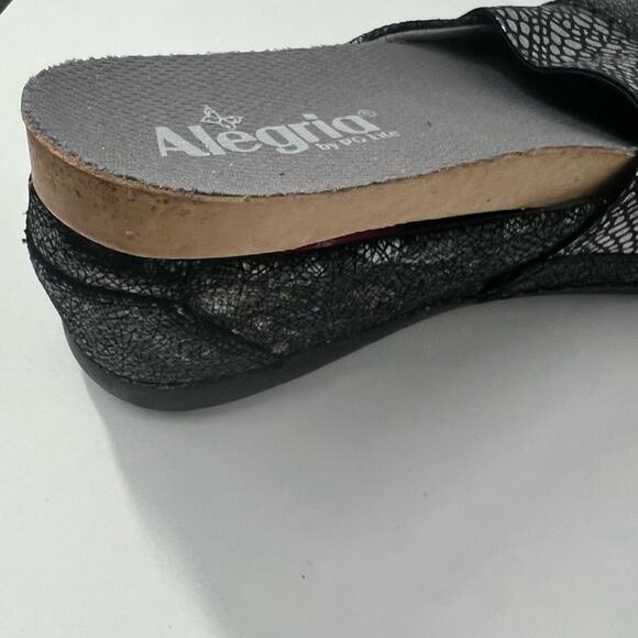 Alegria Glee Slip On Leather Blue & Black Comfort Shoe Women's Size EU 39 - Picture 7 of 10